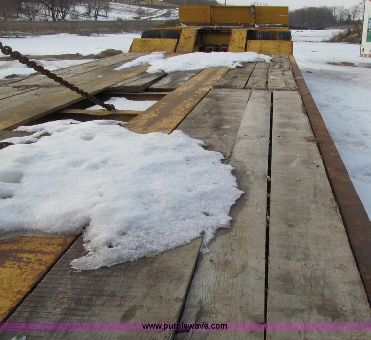 image for item F5972 1991 Rogers triple axle lowboy trailer