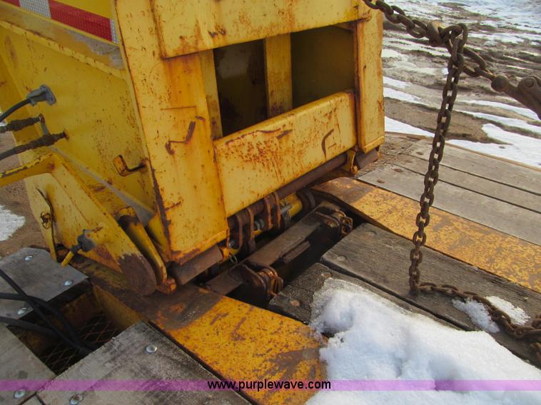 image for item F5972 1991 Rogers triple axle lowboy trailer