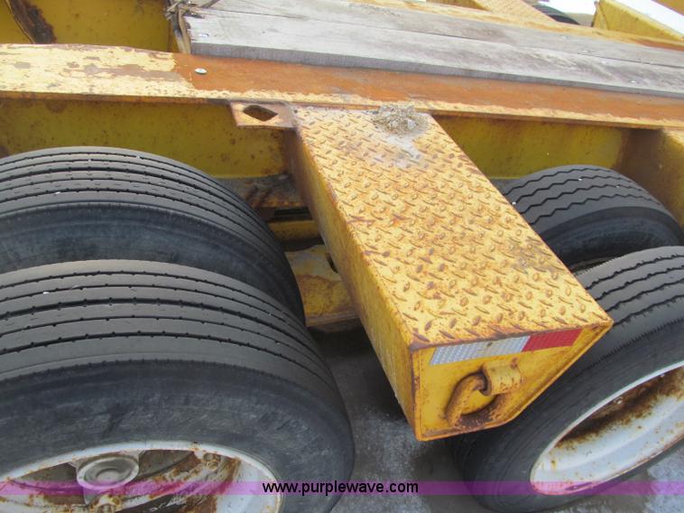 image for item F5972 1991 Rogers triple axle lowboy trailer