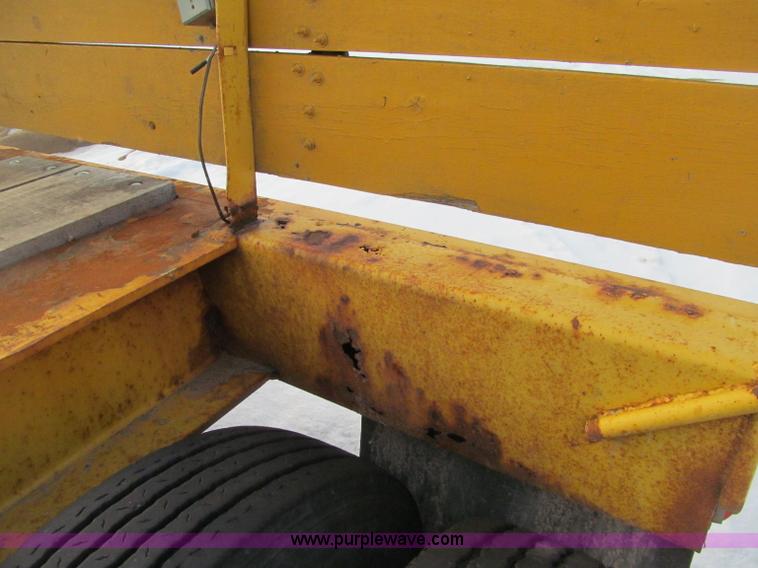 image for item F5972 1991 Rogers triple axle lowboy trailer