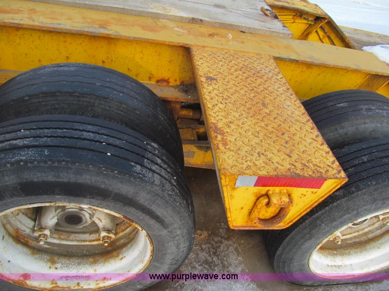 image for item F5972 1991 Rogers triple axle lowboy trailer