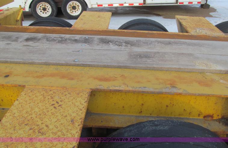 image for item F5972 1991 Rogers triple axle lowboy trailer