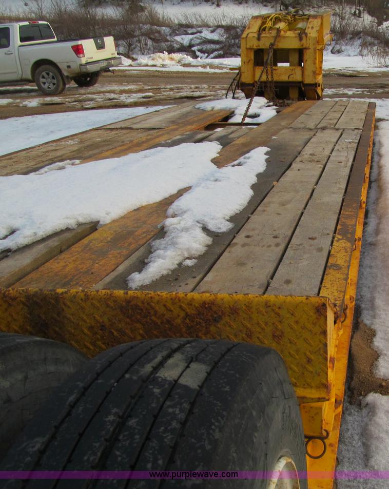 image for item F5972 1991 Rogers triple axle lowboy trailer