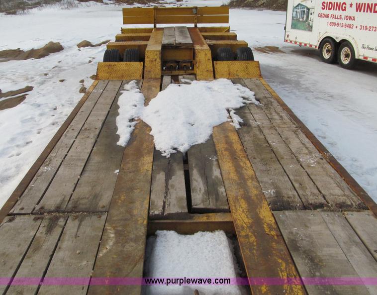 image for item F5972 1991 Rogers triple axle lowboy trailer