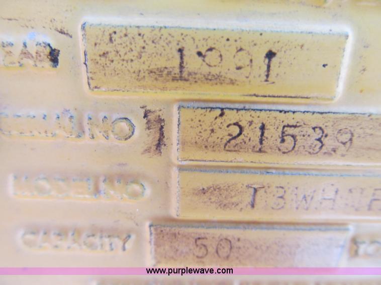 image for item F5972 1991 Rogers triple axle lowboy trailer