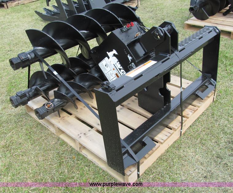 image for item F5983 Lowe 1650 hydraulic auger skid steer attachment