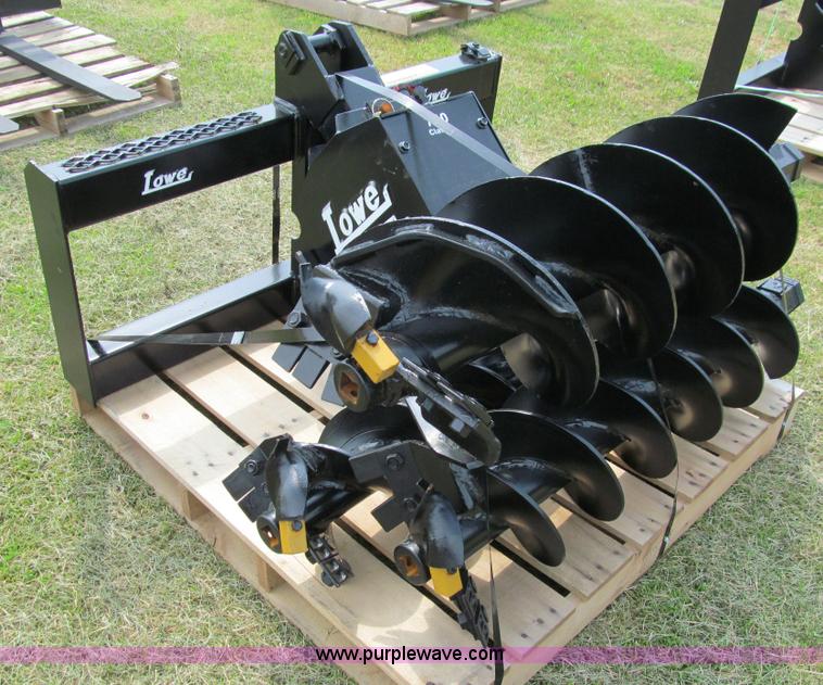 image for item F5983 Lowe 1650 hydraulic auger skid steer attachment
