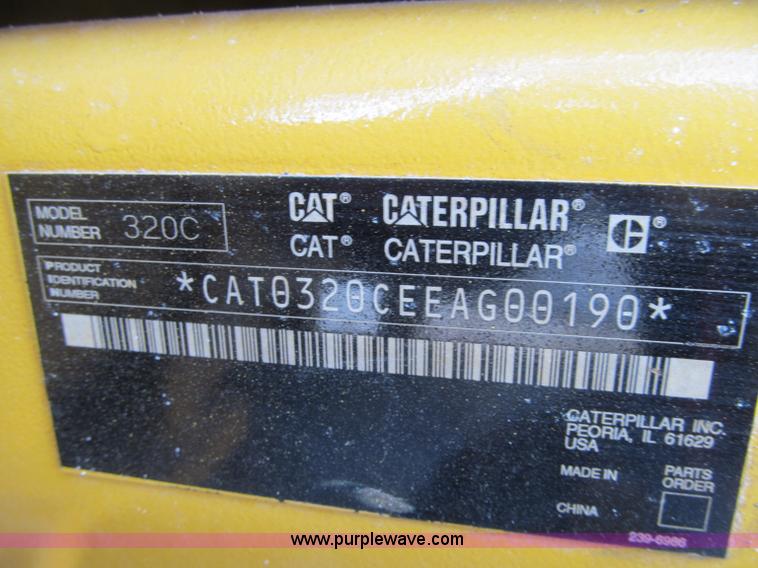 image for item F5999 2006 Caterpillar 320CL excavator