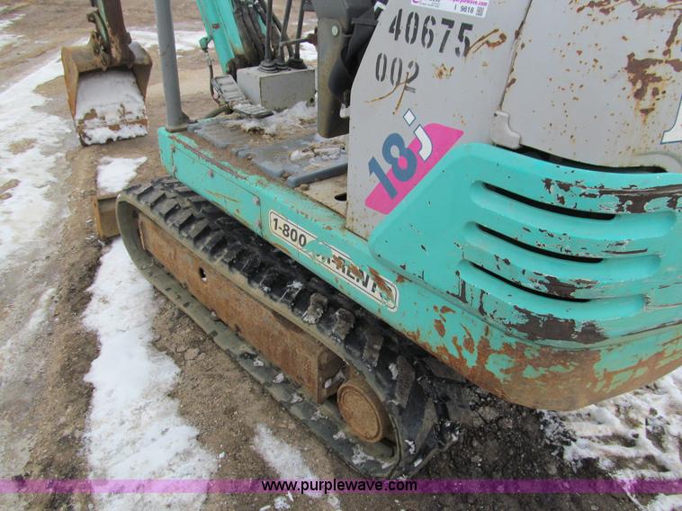image for item I9818 1998 IHI 18J mini excavator