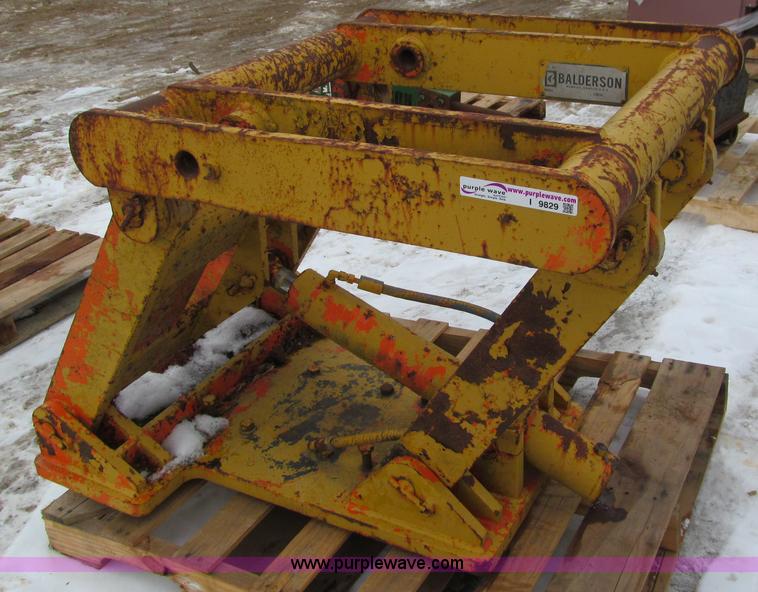 image for item I9829 Balderson BLO-12 front mount V-plow attachment