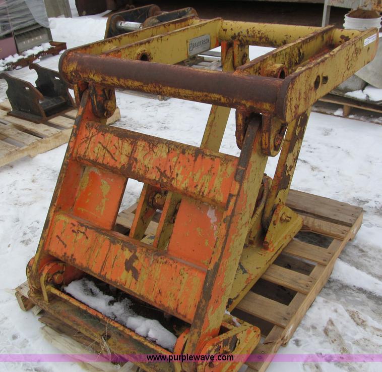 image for item I9829 Balderson BLO-12 front mount V-plow attachment