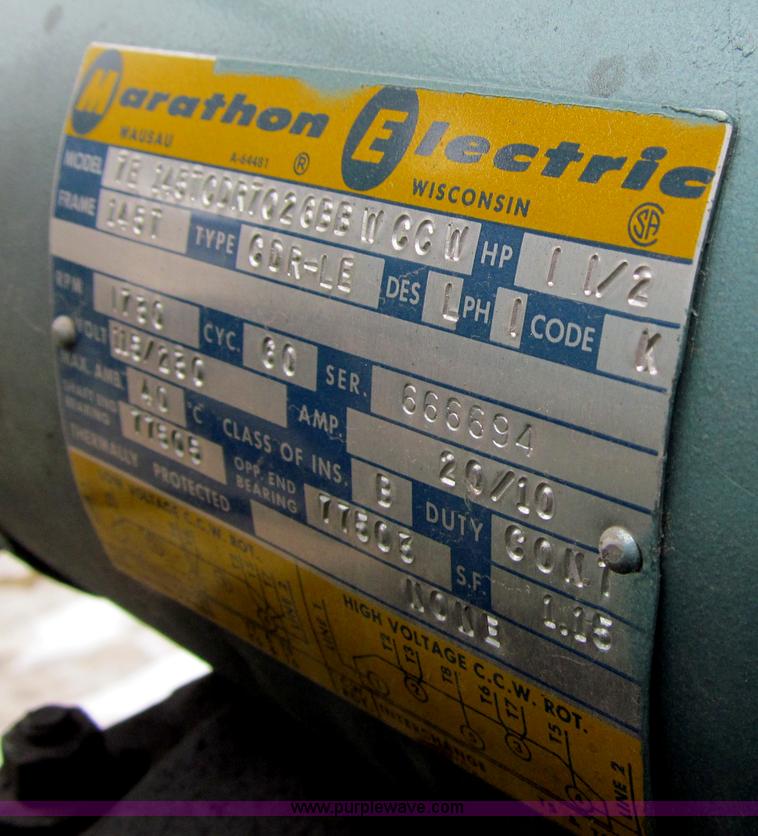 image for item I9837 Curtis CP906 60 gallon air compressor