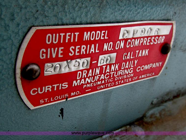 image for item I9837 Curtis CP906 60 gallon air compressor