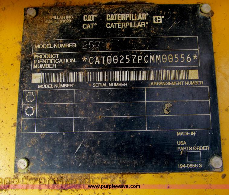 image for item I9844 2003 Caterpillar 257 track skid steer