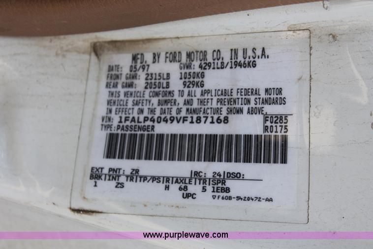 image for item D8018 1997 Ford Mustang