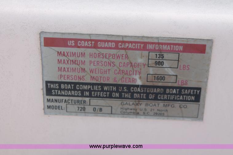 image for item D8037 Galaxy 16' boat