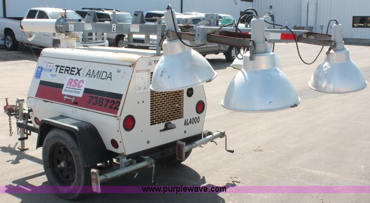 image for item E3338 2008 Terex Amida AL4000 light tower/generator