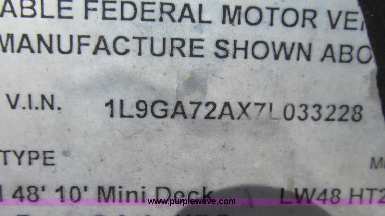 image for item E3839 2007 Ledwell Hydratail 48' tandem axle trailer