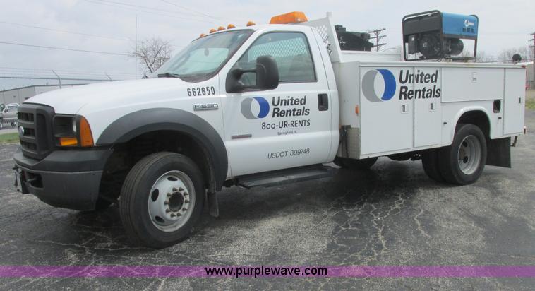 image for item E7184 2007 Ford F550 XL Super Duty service truck