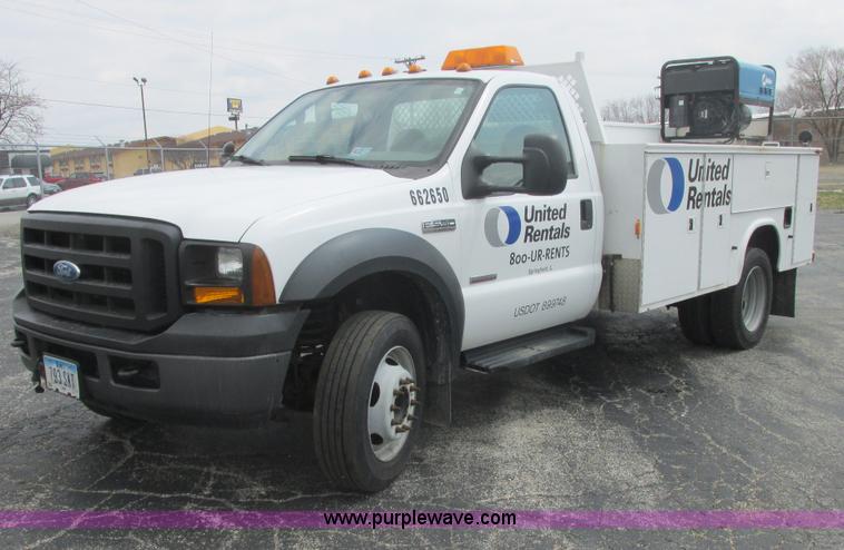 image for item E7184 2007 Ford F550 XL Super Duty service truck
