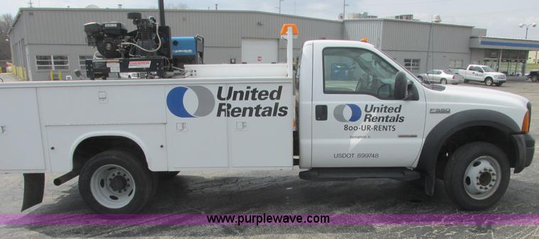 image for item E7184 2007 Ford F550 XL Super Duty service truck