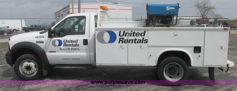 image for item E7184 2007 Ford F550 XL Super Duty service truck