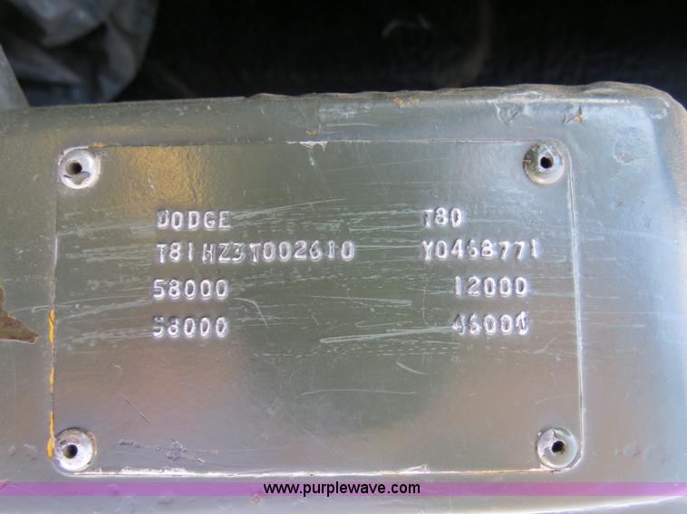 image for item B4666 1971 Dodge T80 cab and chassis