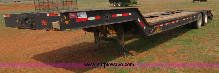 image for item B4709 2005 Shop built 37.5' drop deck trailer