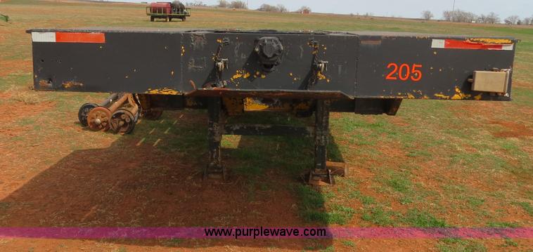 image for item B4709 2005 Shop built 37.5' drop deck trailer