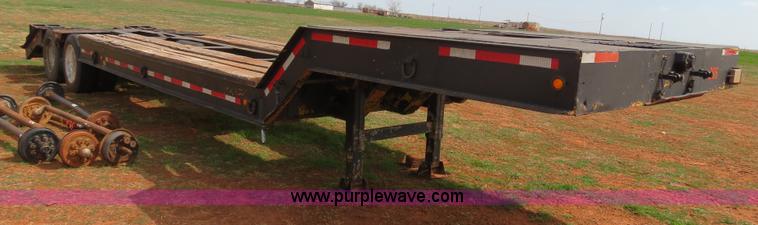 image for item B4709 2005 Shop built 37.5' drop deck trailer
