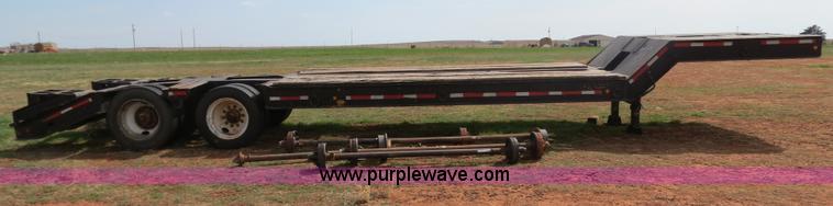 image for item B4709 2005 Shop built 37.5' drop deck trailer