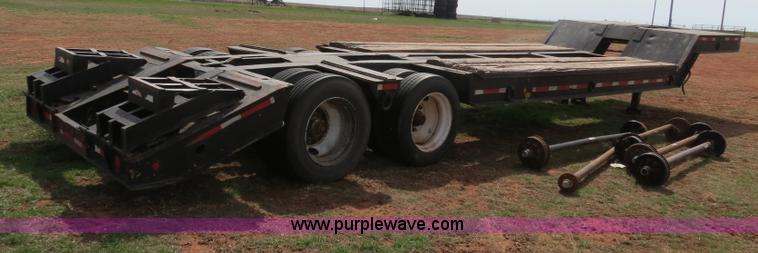 image for item B4709 2005 Shop built 37.5' drop deck trailer