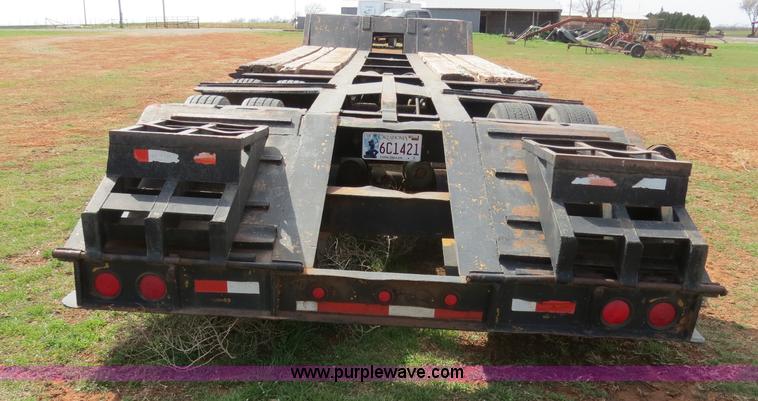 image for item B4709 2005 Shop built 37.5' drop deck trailer