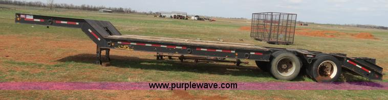 image for item B4709 2005 Shop built 37.5' drop deck trailer