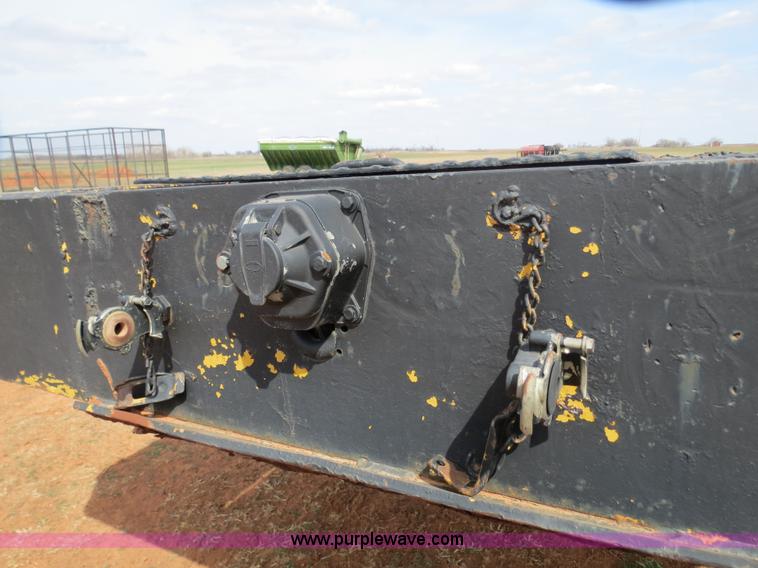 image for item B4709 2005 Shop built 37.5' drop deck trailer