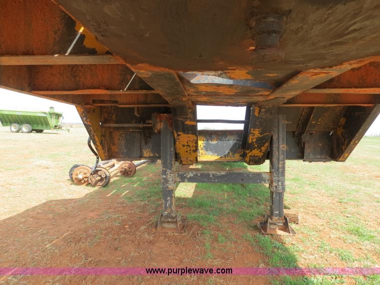 image for item B4709 2005 Shop built 37.5' drop deck trailer