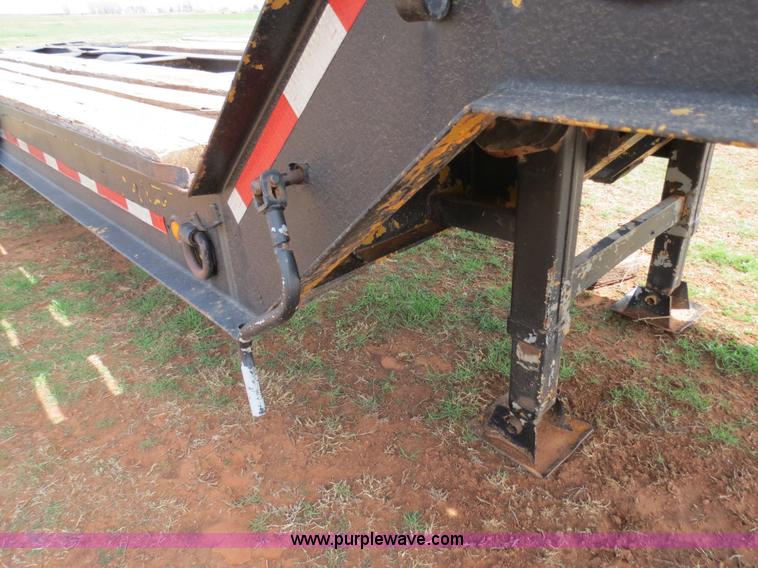 image for item B4709 2005 Shop built 37.5' drop deck trailer