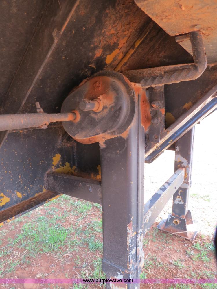 image for item B4709 2005 Shop built 37.5' drop deck trailer