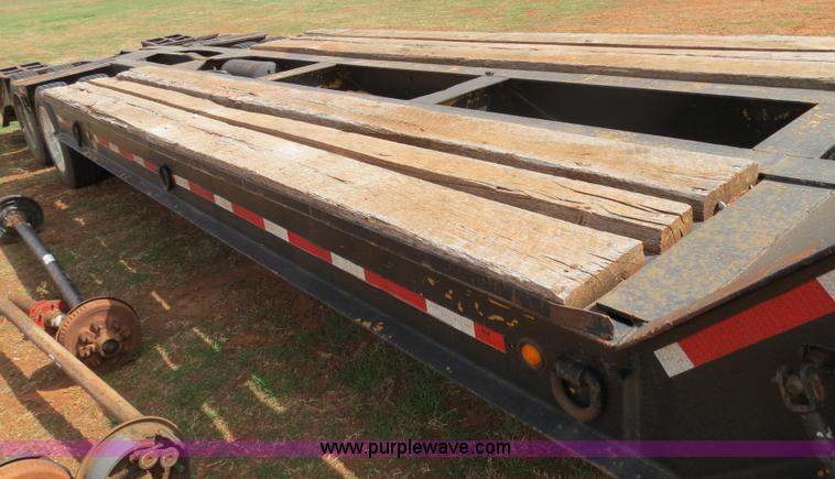 image for item B4709 2005 Shop built 37.5' drop deck trailer