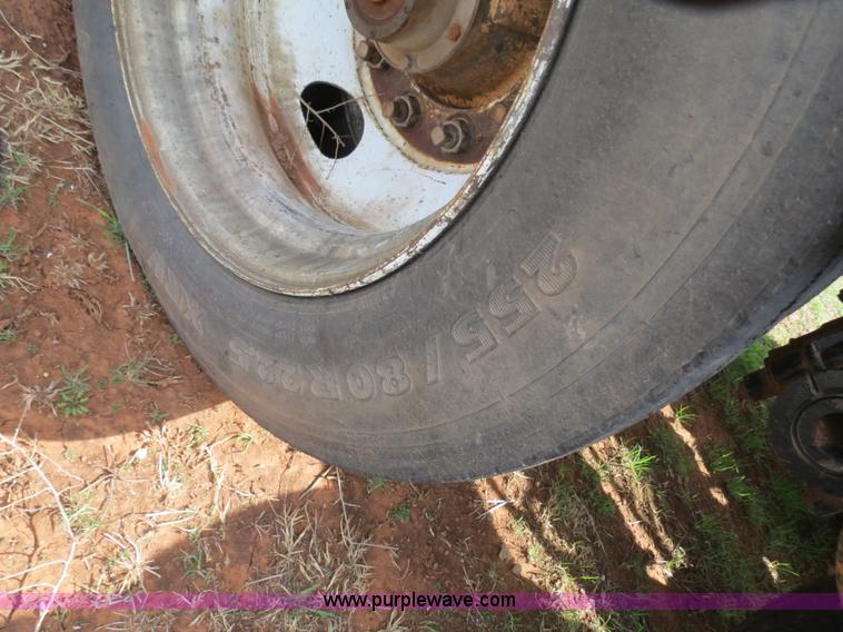 image for item B4709 2005 Shop built 37.5' drop deck trailer