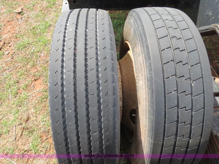 image for item B4709 2005 Shop built 37.5' drop deck trailer