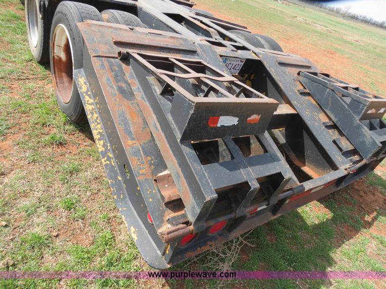 image for item B4709 2005 Shop built 37.5' drop deck trailer