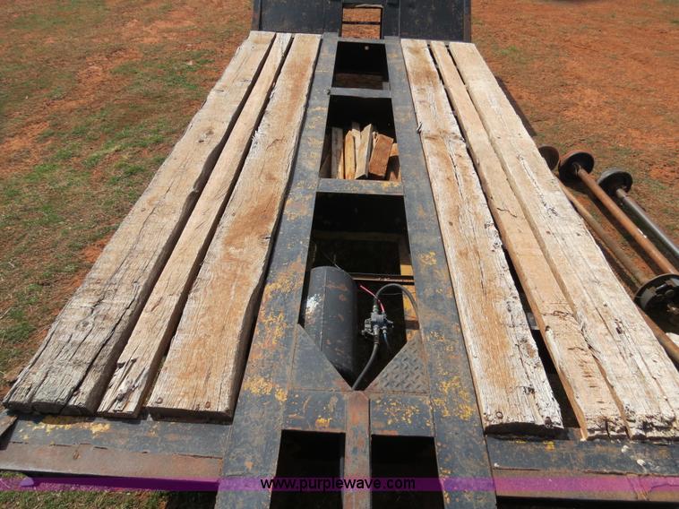 image for item B4709 2005 Shop built 37.5' drop deck trailer