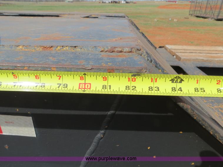 image for item B4709 2005 Shop built 37.5' drop deck trailer