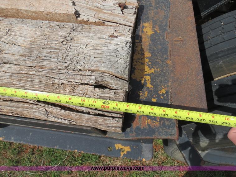 image for item B4709 2005 Shop built 37.5' drop deck trailer