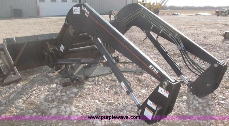 image for item B5431 Buhler Allied 2795 mid mount loader and bale spear
