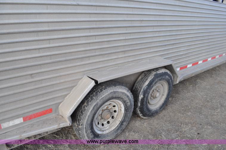image for item C3426 1998 Featherlite 8120 gooseneck livestock trailer