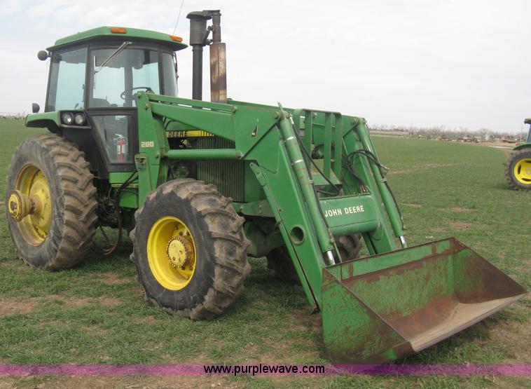 image for item E3359 1988 John Deere 4450 MFWD tractor