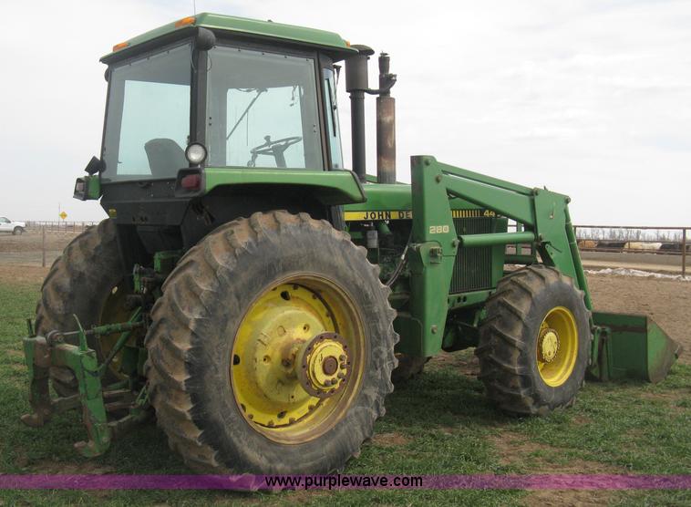 image for item E3359 1988 John Deere 4450 MFWD tractor