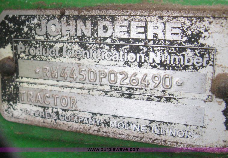 image for item E3359 1988 John Deere 4450 MFWD tractor